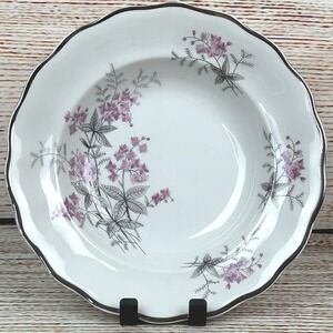 Favolina Karolina Jarolina Poland 3879 Soup Bowl Silver Scalloped Floral 1‎